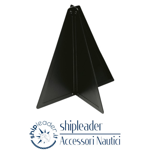 Cono nero segnale barca vela - cono, a