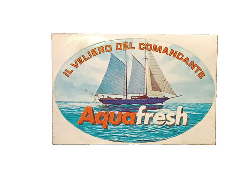 Adesivo aquafresh veliero - adesivo,