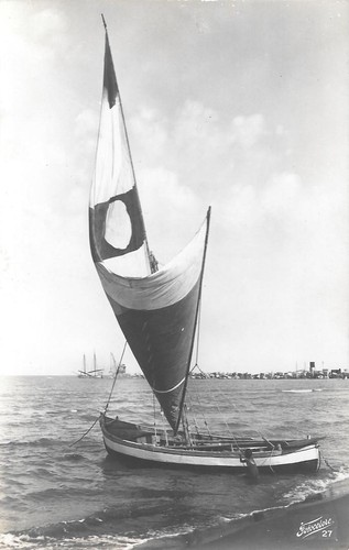 Cartolina barca vela - cartolina,