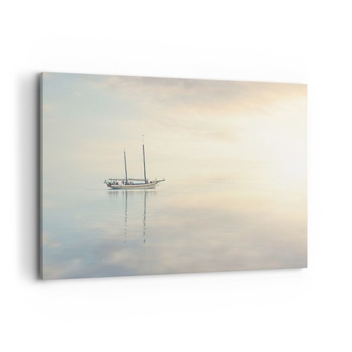 Quadro tela 100x70cm barca - quadro,