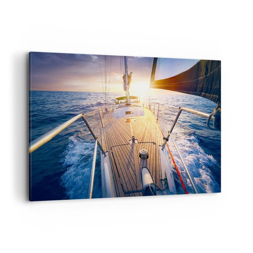 Quadro tela 120x80cm barca - su,